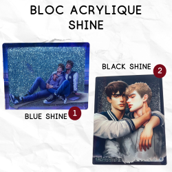 Bloc acrylique pailleté