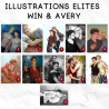 Illustrations Elites 6 "Win & Avery"