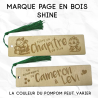 Marque page en bois Shine